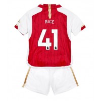 Dětský Fotbalový dres Arsenal Declan Rice #41 2023-24 Domácí Krátký Rukáv (+ trenýrky)